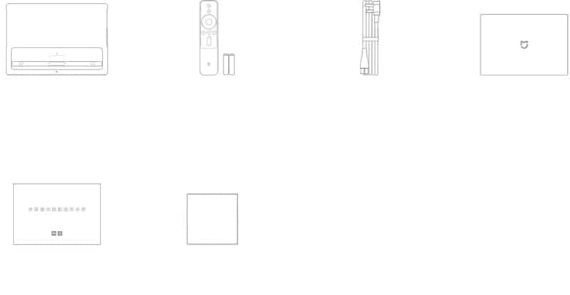 Danh sách đóng gói máy chiếu Xiaomi 4K
