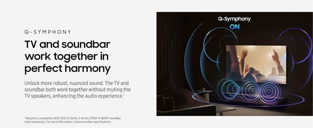 Q-Symphony Samsung TV