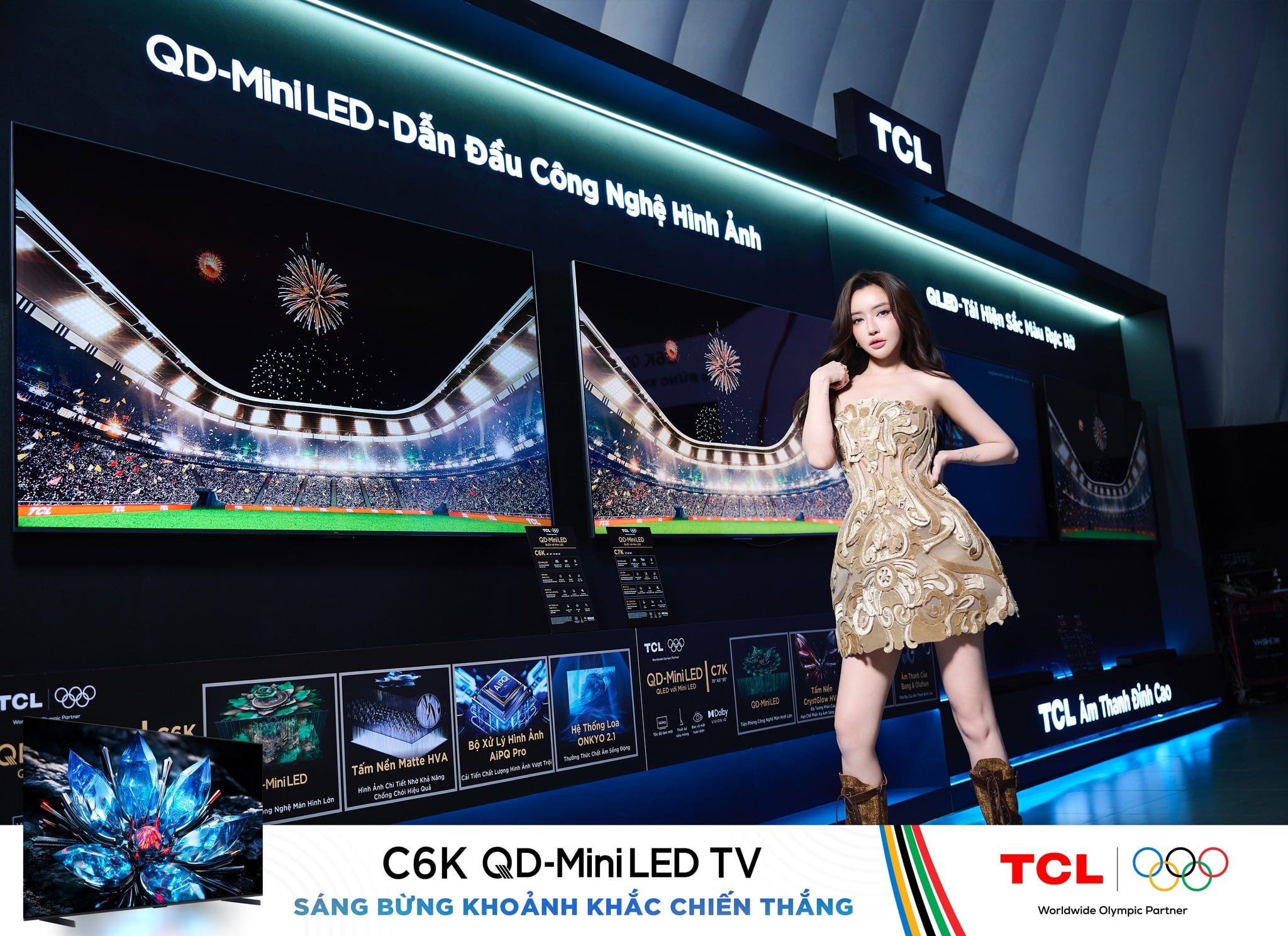 QD‑Mini LED Series C6K: Cao cấp, Mini LED, 55″ – 65″ (ra mắt 2025).
