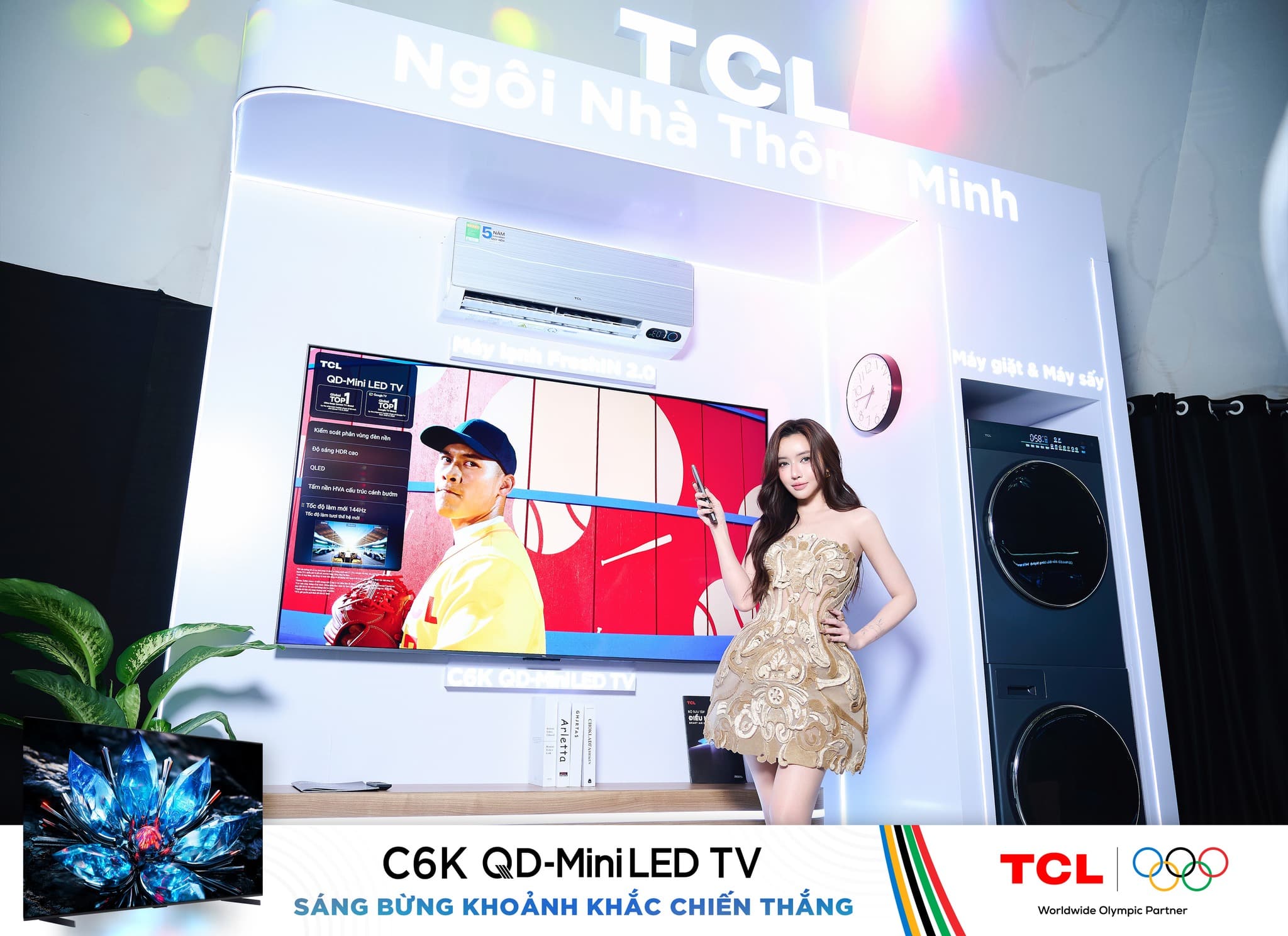 QD‑Mini LED Series C6K: Cao cấp, Mini LED, 55″ – 65″ (ra mắt 2025).