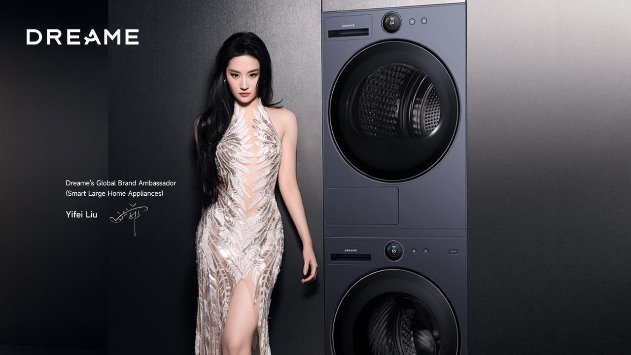 Bộ máy giặt & máy sấy Dreame: Nâng niu áo quần, chăm sóc thanh lịch.